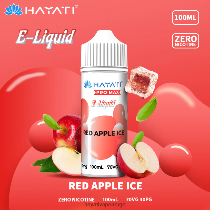 Hayati Pro Max fine salter HB4400257 rød epleis Hayati flavours norge