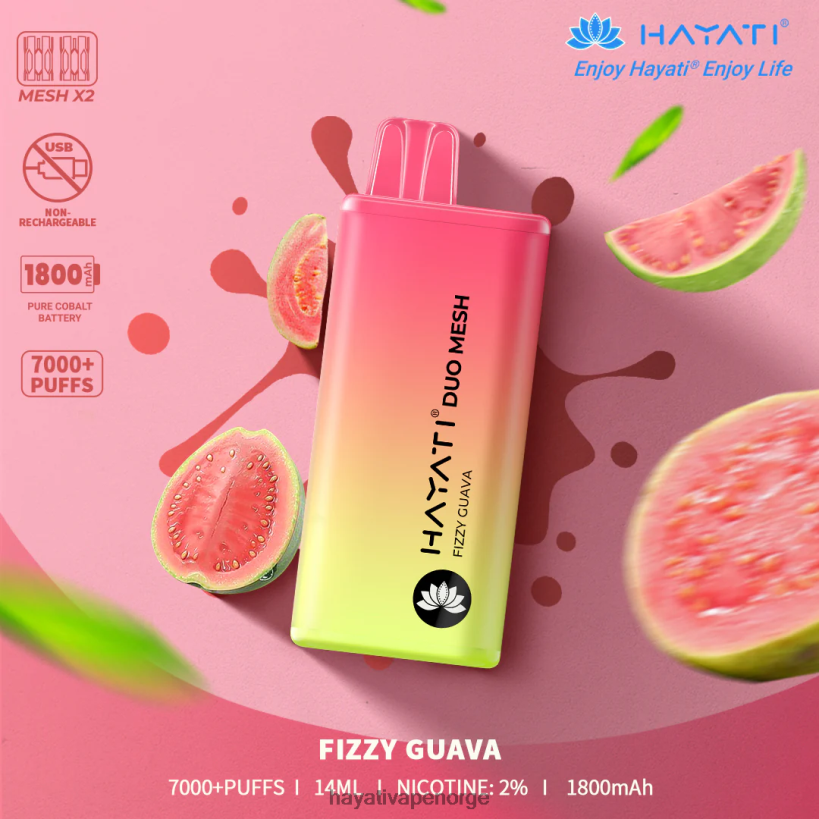 Hayati Duo Mesh engangs HB4400169 brusende guava Hayati flavour vapes