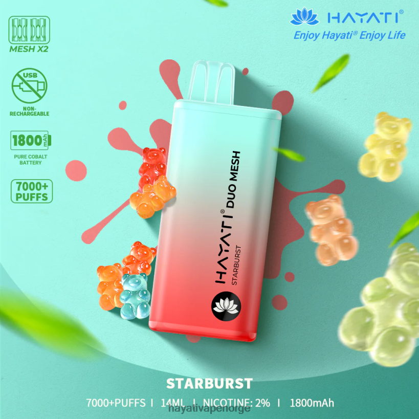 Hayati Duo Mesh engangs HB4400181 stjerneskudd Hayati norge