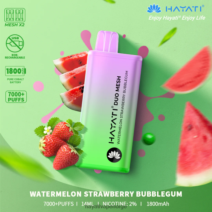 vannmelon jordbær bubblegum