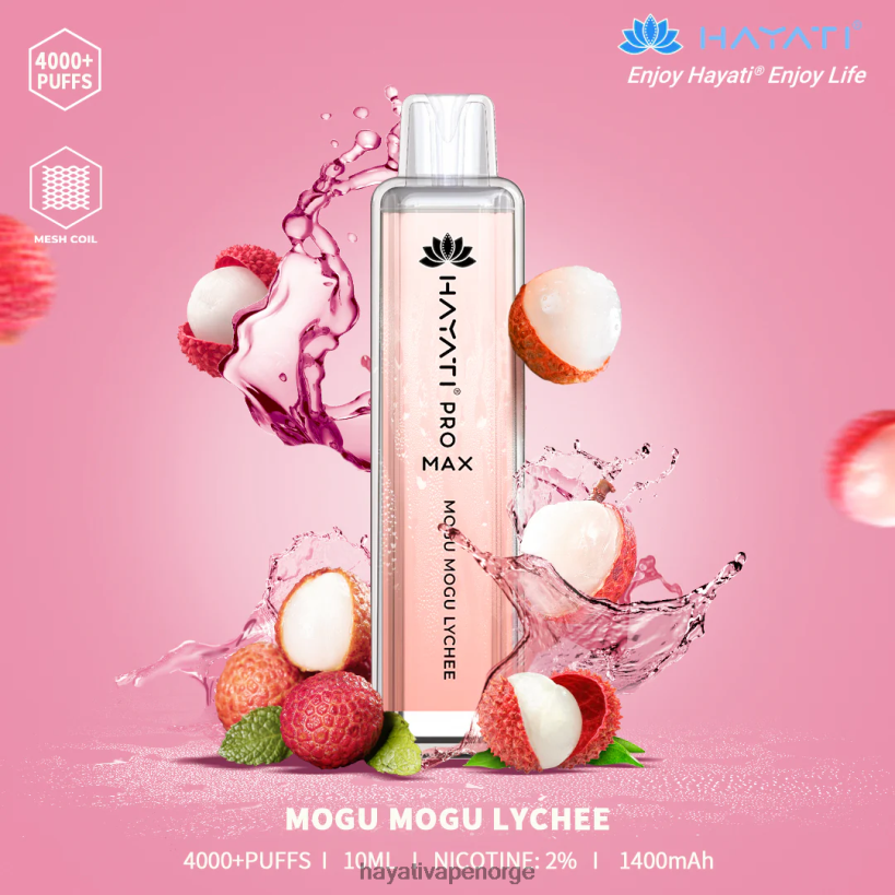 Hayati Pro Max engangs HB4400112 mogu mogu litchi Hayati oslo