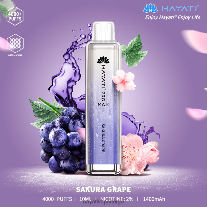 Hayati Pro Max engangs HB4400119 sakura drue Hayati flavour vapes
