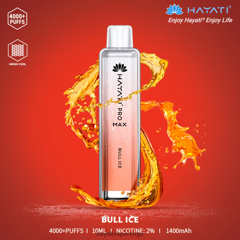 Hayati Pro Max engangs HB4400132 okseis Hayati oslo