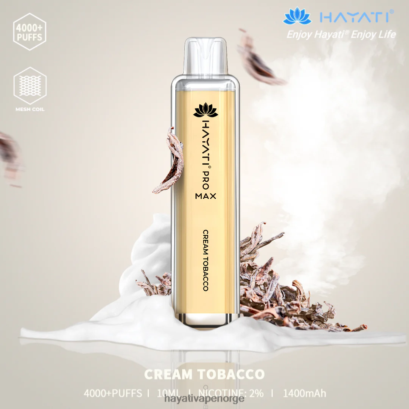 Hayati Pro Max engangs HB4400136 fløtetobakk Hayati vape review
