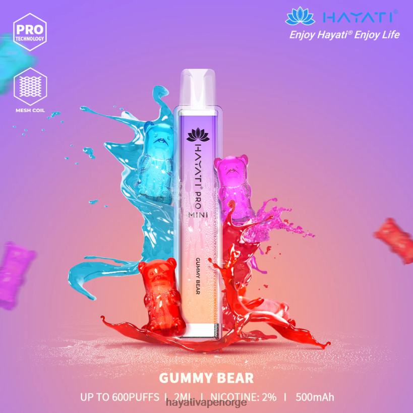 Hayati Pro Mini engangs HB440010 gummibjørn Hayati vape shop