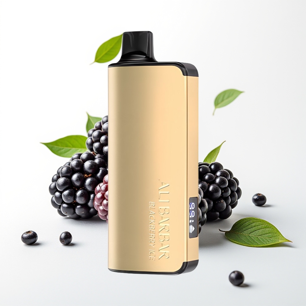 Alibarbar Ingot 9000 Puffs 22ml 2350mAh Svartebær Is