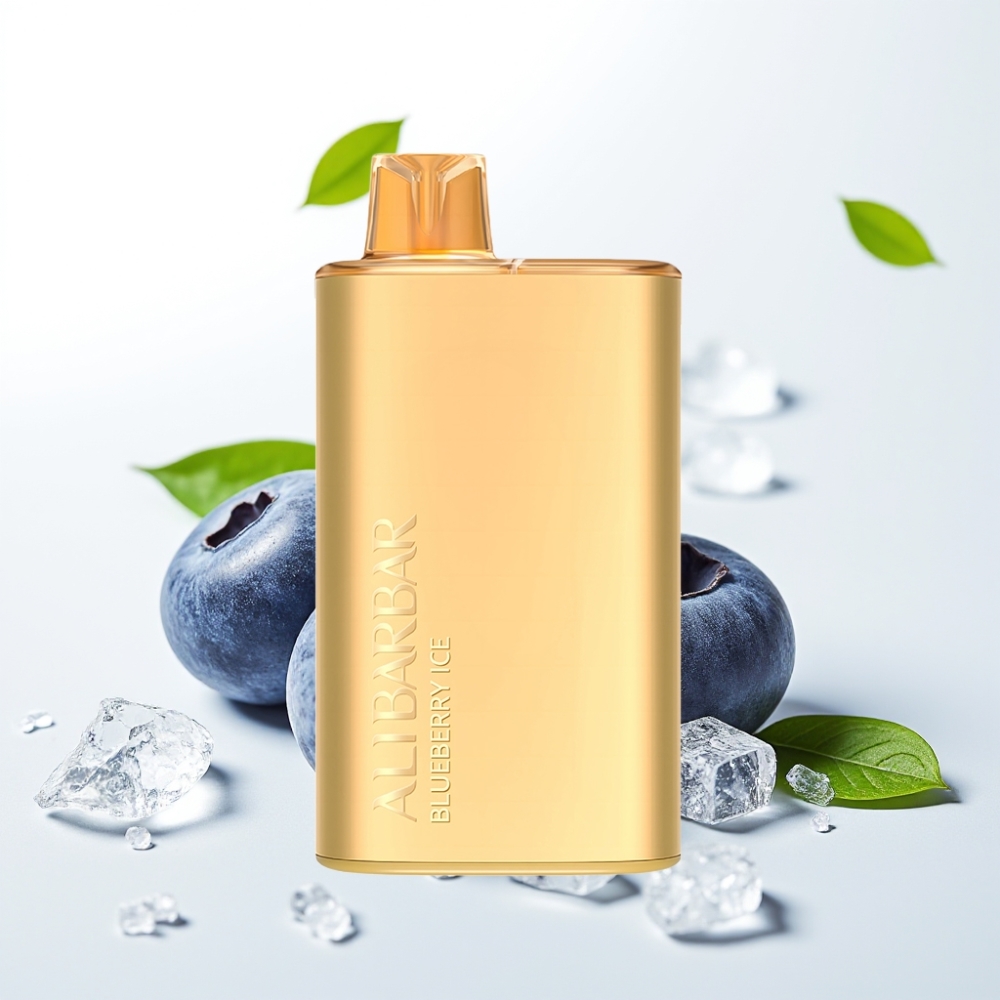 Alibarbar Rich 8000 Puffs 20ml Blåbær Is Engangs Vape