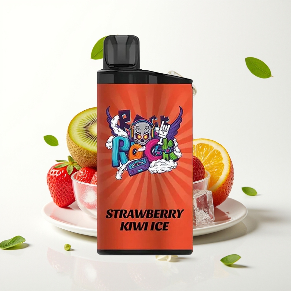 IGET Bar 3500 Puffs 1400 mAh Jordbær Kiwi Is Mesh Coil PC+ALU