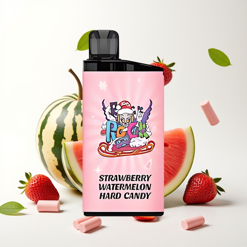 IGET Bar 3500 Puffs 1400 mAh Jordbær Vannmelon Hard Candy