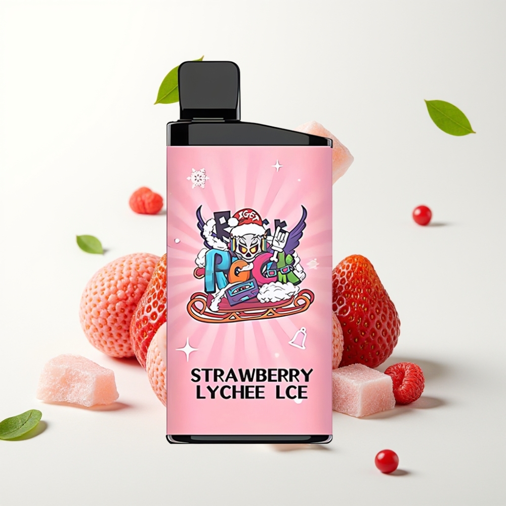 IGET Bar 3500 Puffs 1.2 Ohm Mesh 1400 mAh Jordbær Lychee Is