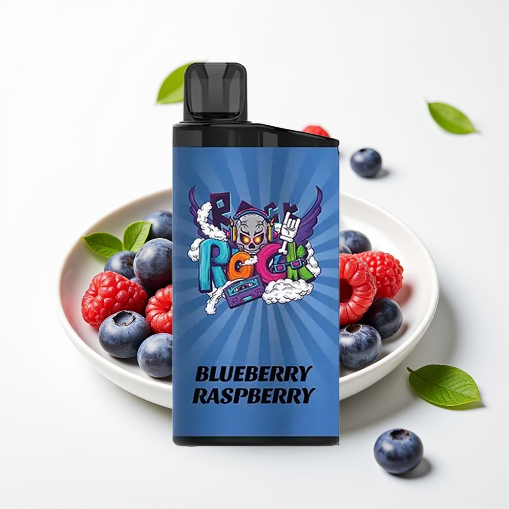 IGET Bar 3500 Puffs Blåbær Bringebær 1,2 Ohm Mesh Coil 1400 mAh PC+ALU