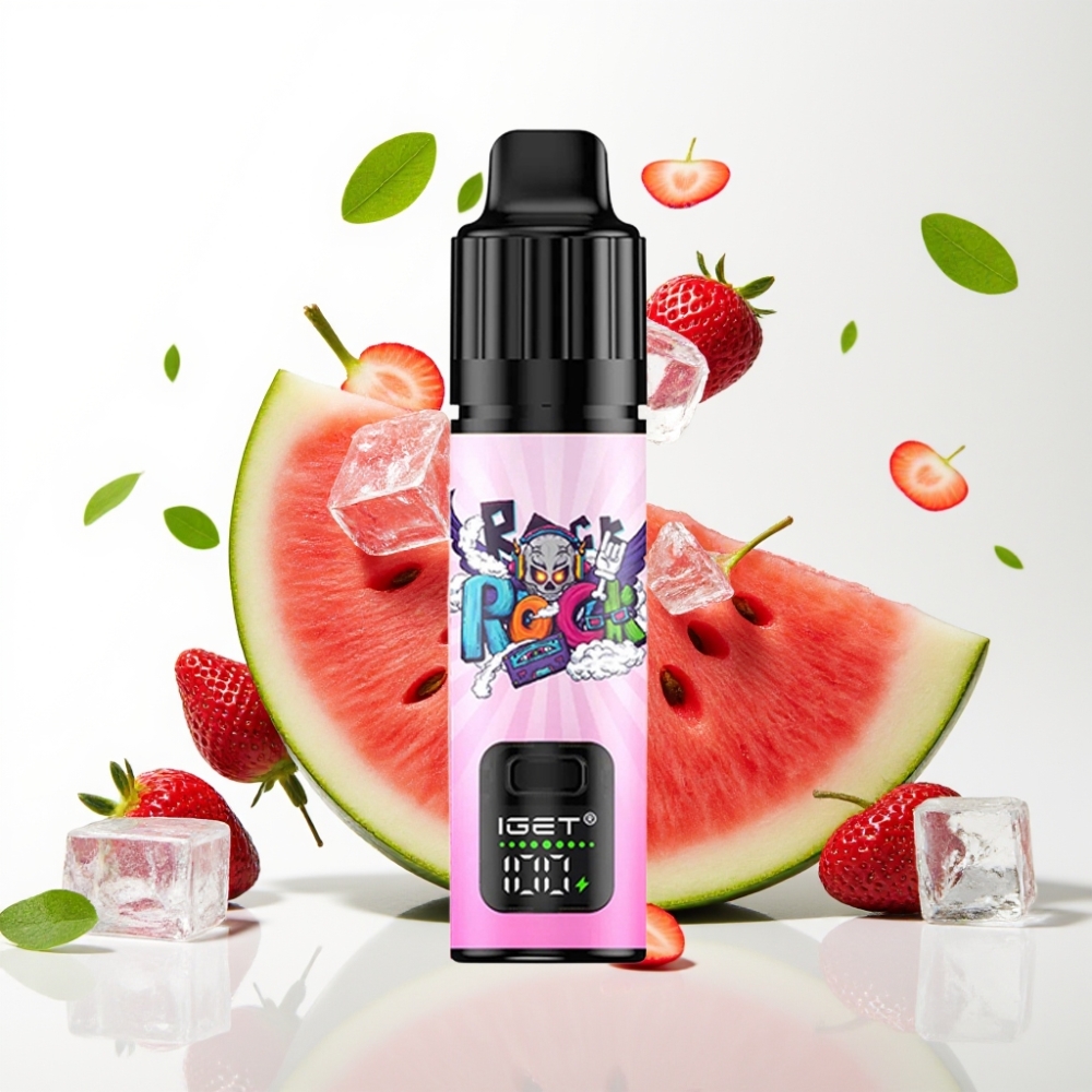 IGET BAR PLUS S3 POD 10000 Puffs 18ml 5% Jordbær Vannmelon Is