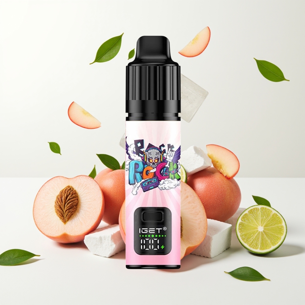 IGET BAR PLUS S3 POD 10000 Puffs 18ml 5% Nikotin Fersken Lychee Lime Is