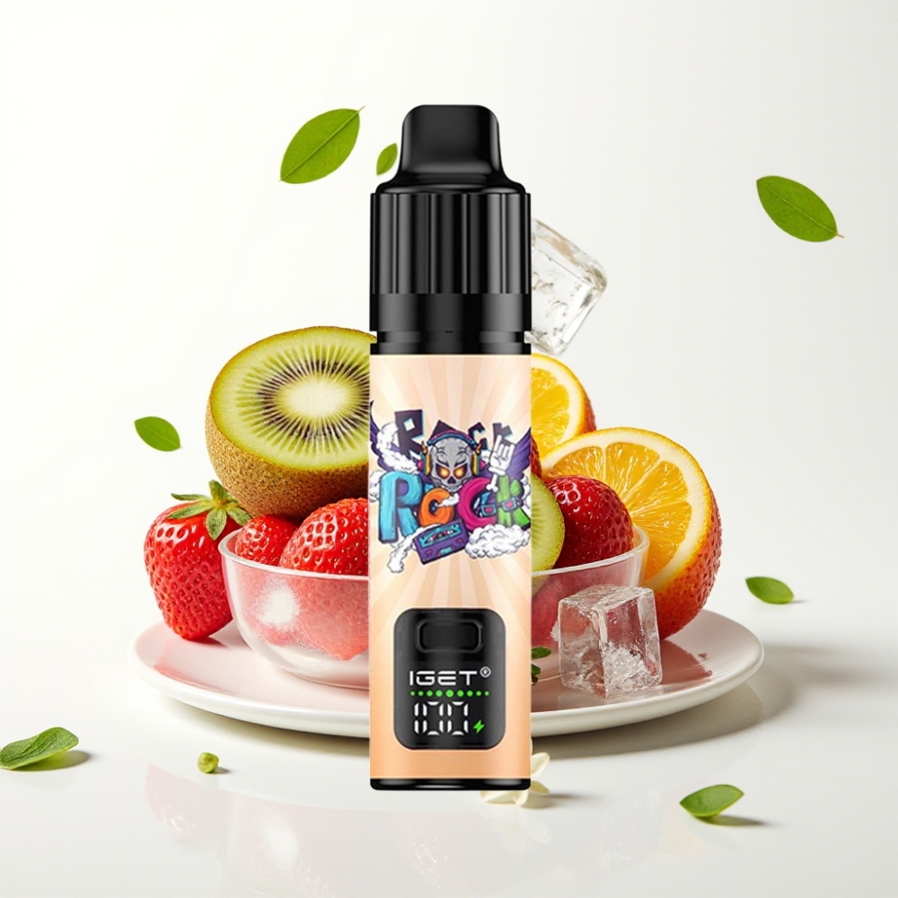 IGET BAR PLUS S3 POD 10000 Puffs 18ml 5% Nikotin Jordbær Kiwi Is