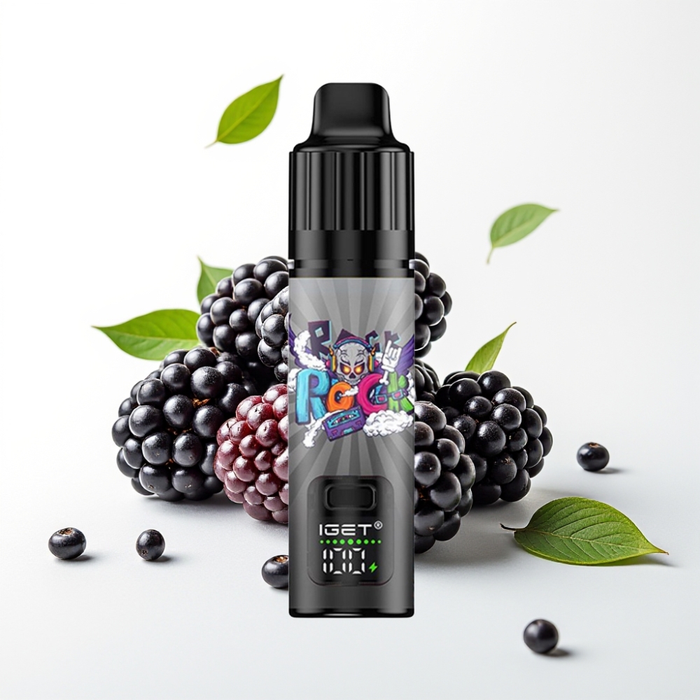 IGET BAR PLUS S3 POD 10000 Puffs 18ml 5% Nikotin Svartbær Is 950mAh