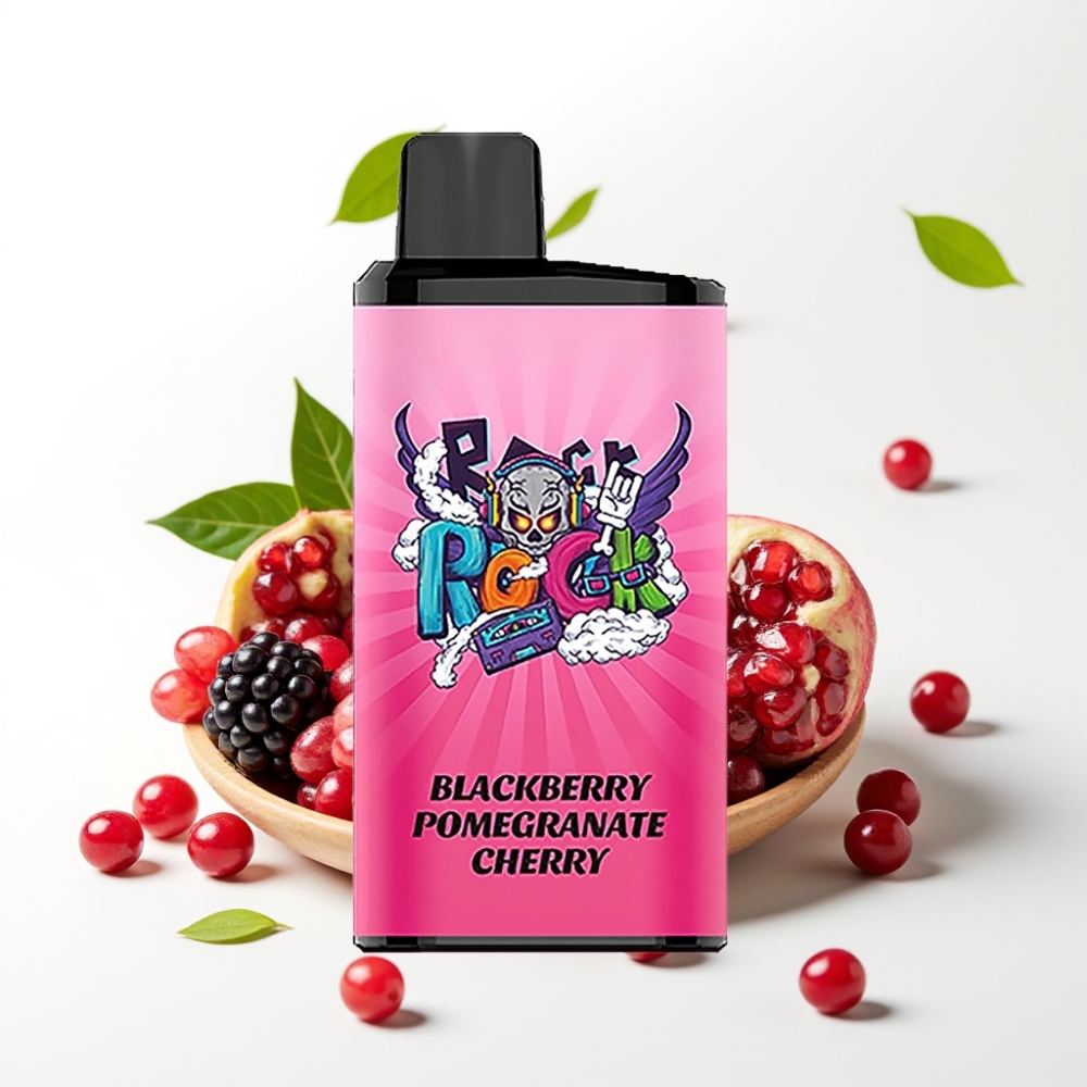 IGET Bar Pro 10000 Puffs 2000 mAh 1.2 Ohm Mesh Svartbringebær Granateple Kirsebær