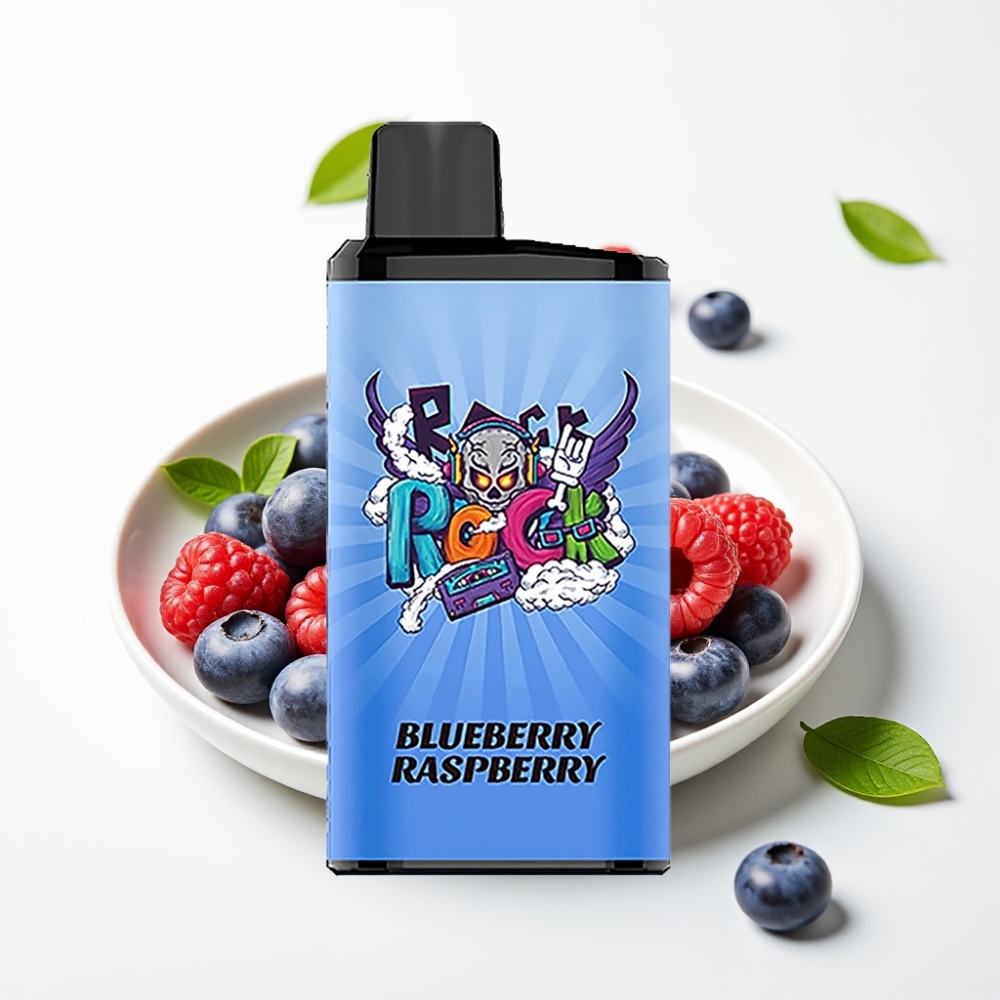 IGET Bar Pro 10000 Puffs Blåbær Bringebær 2000 mAh Mesh Coil PC+ALU