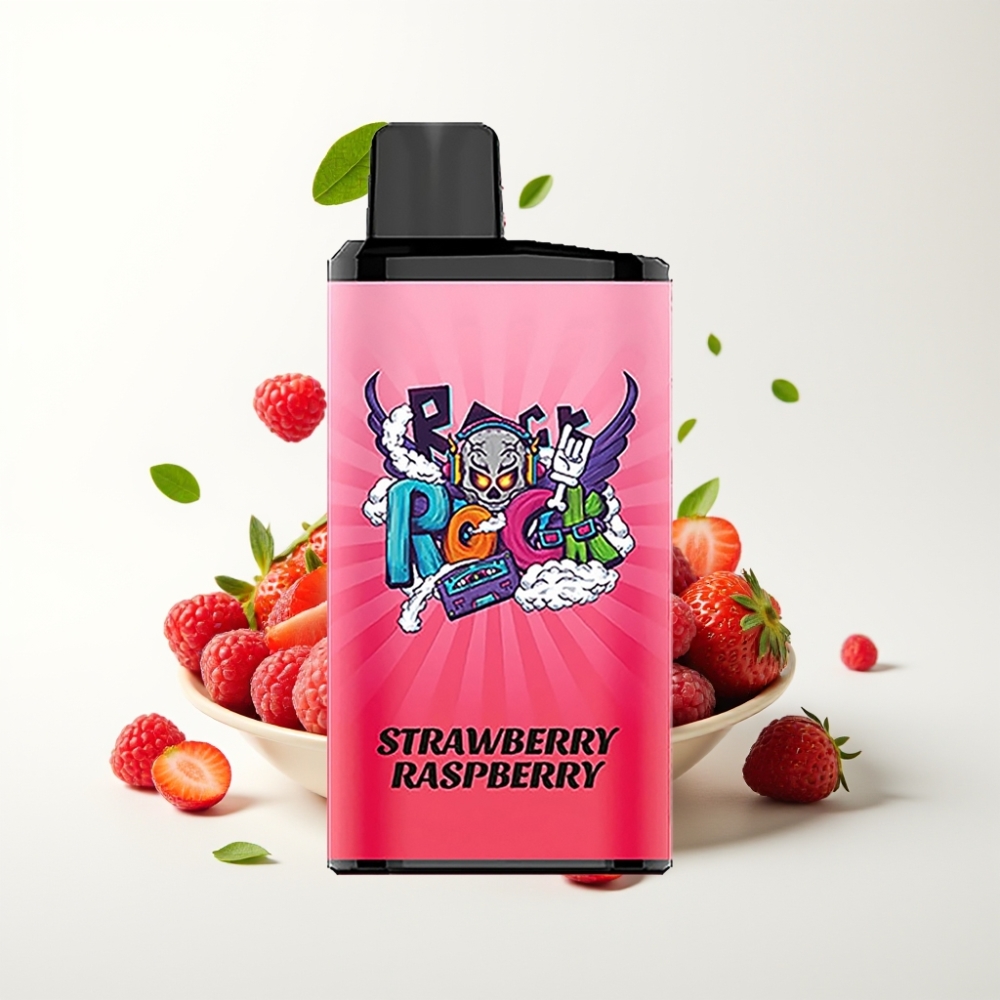 IGET Bar Pro 10000 Puffs Jordbær Bringebær PC+ALU 2000 mAh Mesh Coil