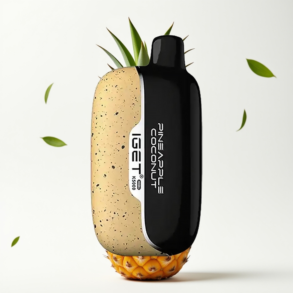 IGET Moon K5000 Puffs 81.5g PC 1.35 Ohm 49.5x25.3x99.4mm Ananas Kokos