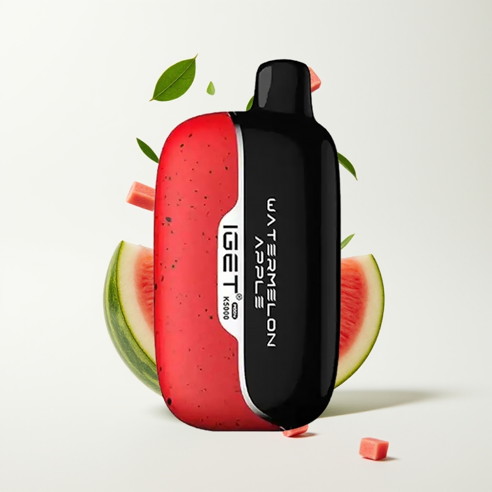 IGET Moon K5000 Puffs 81,5g Vannmelon Eple PC Mesh 1,35 Ohm 49,5x25,3x99,4 mm