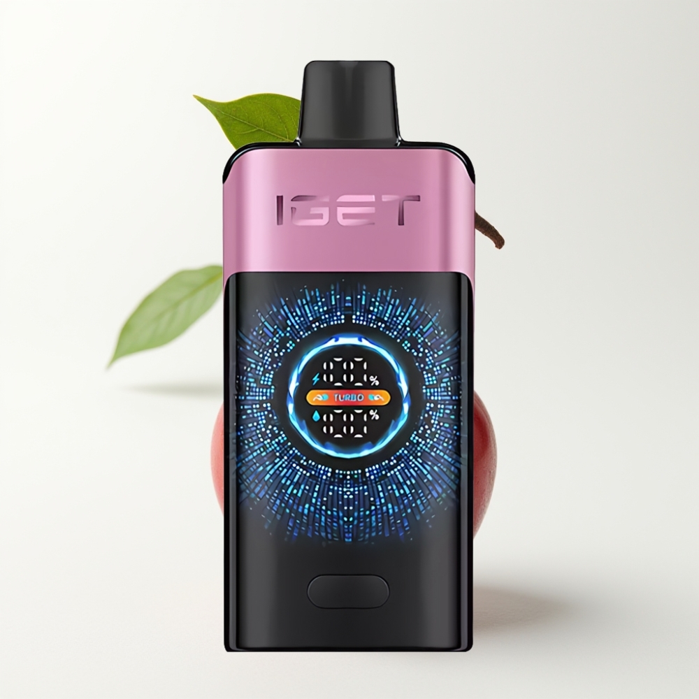 IGET ONE 12000 Puffs 2700 mAh Stor Buefarget Skjerm Kirsebær Monster