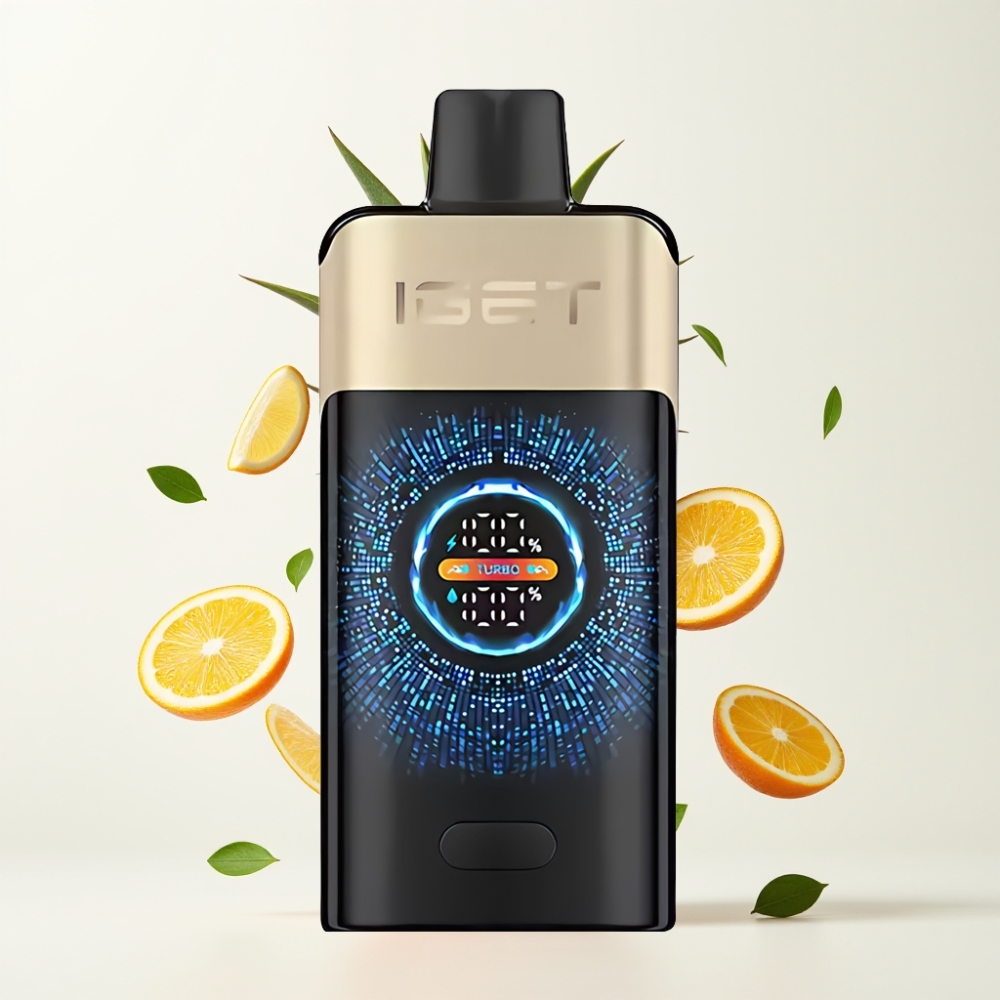 IGET ONE 12000 Puffs 2700 mAh Stor Buet Fargekjøring Tropisk Oransje Monster