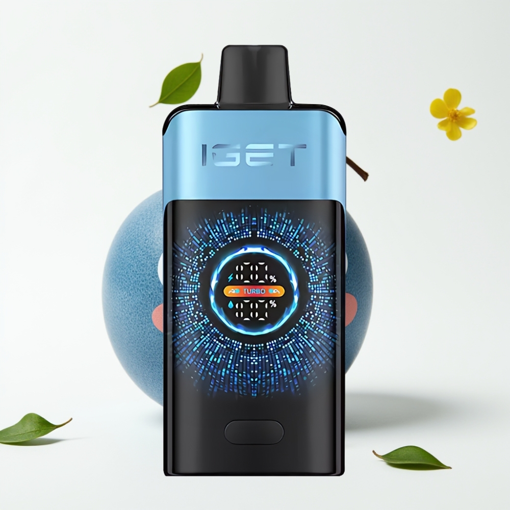 IGET ONE 12000 Puffs 2700mAh Stor Bøyd Fargeskjerm Blå Monster