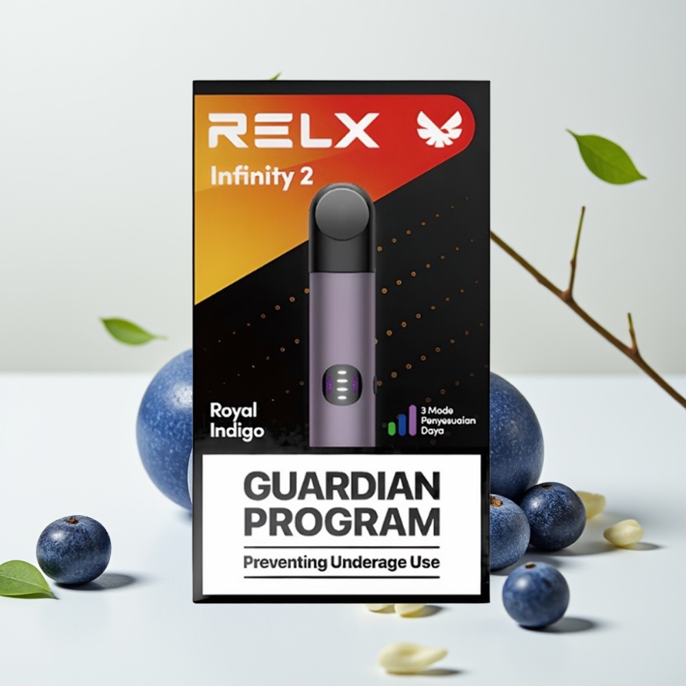 RELX Infinity 2 650 Puff Metallisk Design USB-C Kongeblå