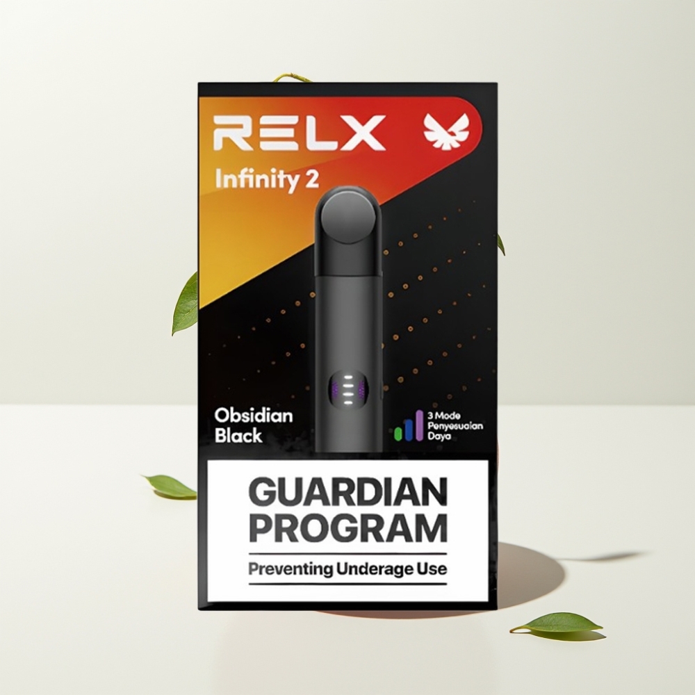 RELX Infinity 2 650 Puff Slank Metallisk Design Mørkasteroide