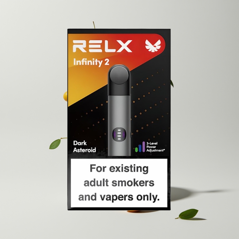 RELX Infinity 2 650 Puff Slekk Metallisk Design Grå