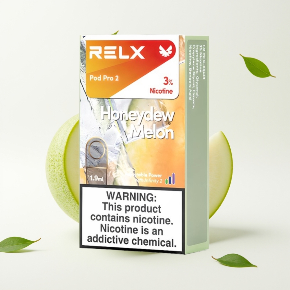 RELX Pod Pro 2 600 Puff 1.9ml 3% Nikotin Honningmelon