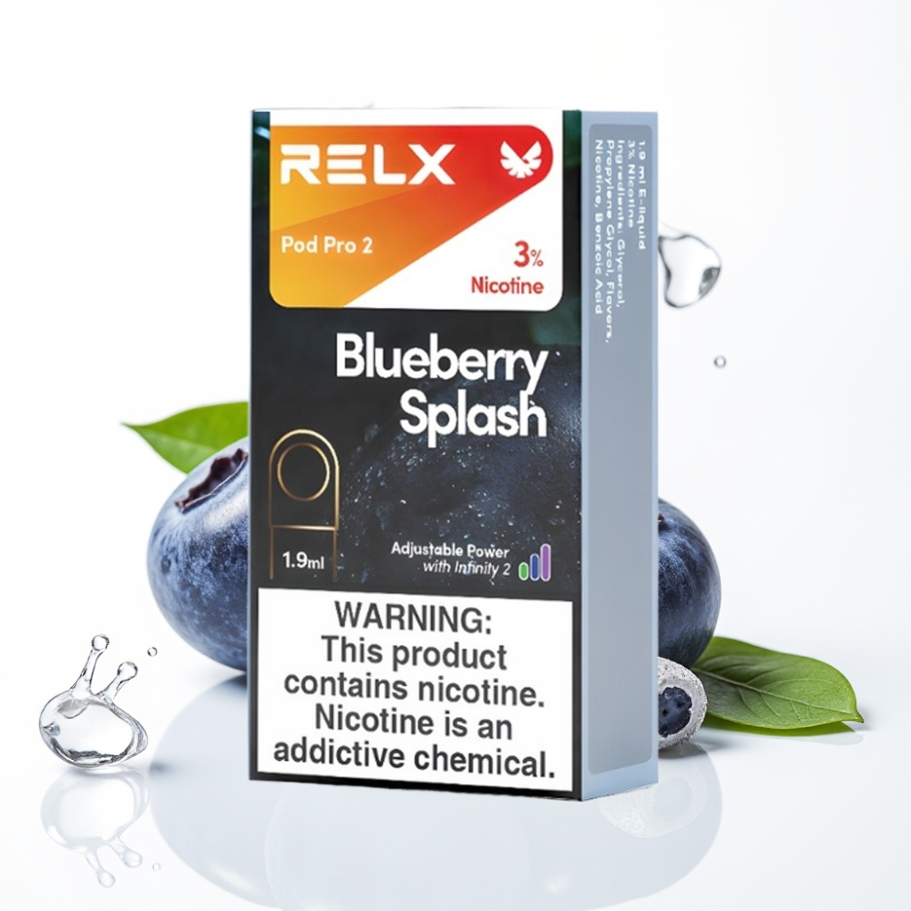 RELX Pod Pro 2 600 blåbærsprøyt 3% 1.9ml