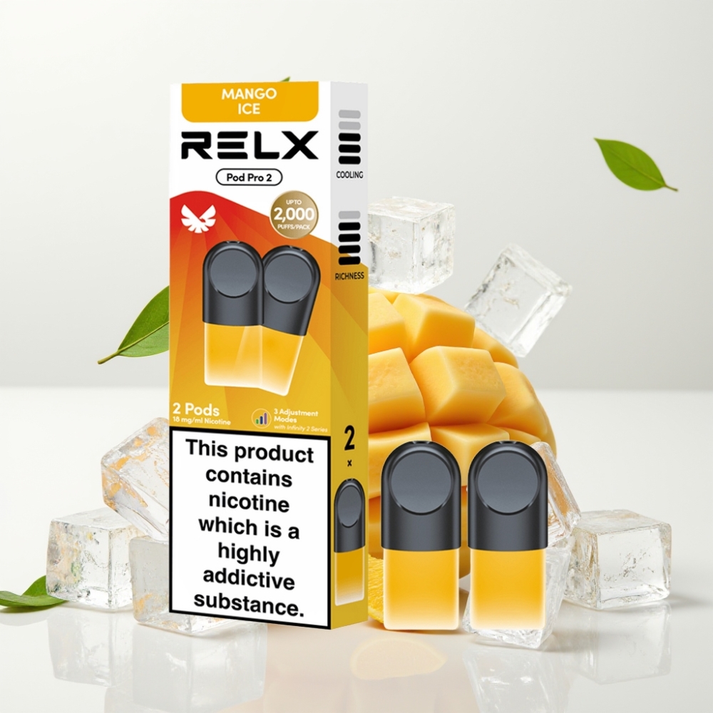 RELX Pod Pro 2 600 puffs 1.9ml 1.8% Mango Is