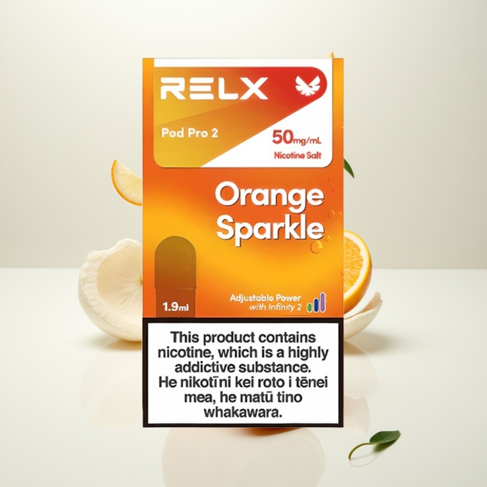 RELX Pod Pro 2 600 puffs 5% nikotin 1.9ml Oransje Gnist