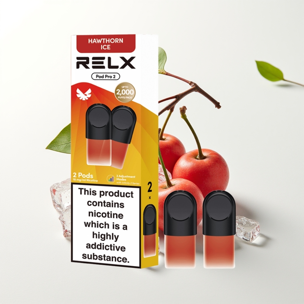 RELX Pod Pro 600 1.8% Hagtorn Is 1.9ml 3 Spenning