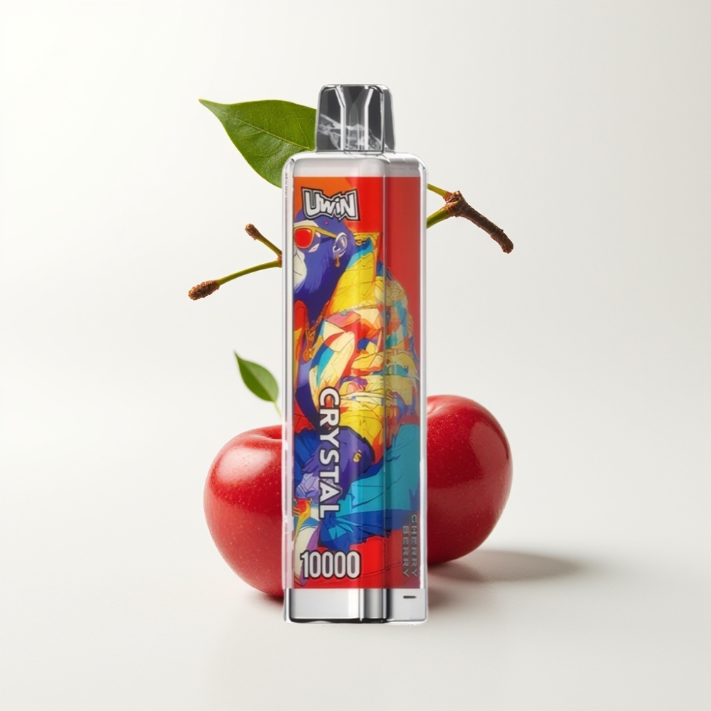 UWIN Crystal 10000 Puffs 18ml 650mAh Type-C RGB Kirsebær/Bær