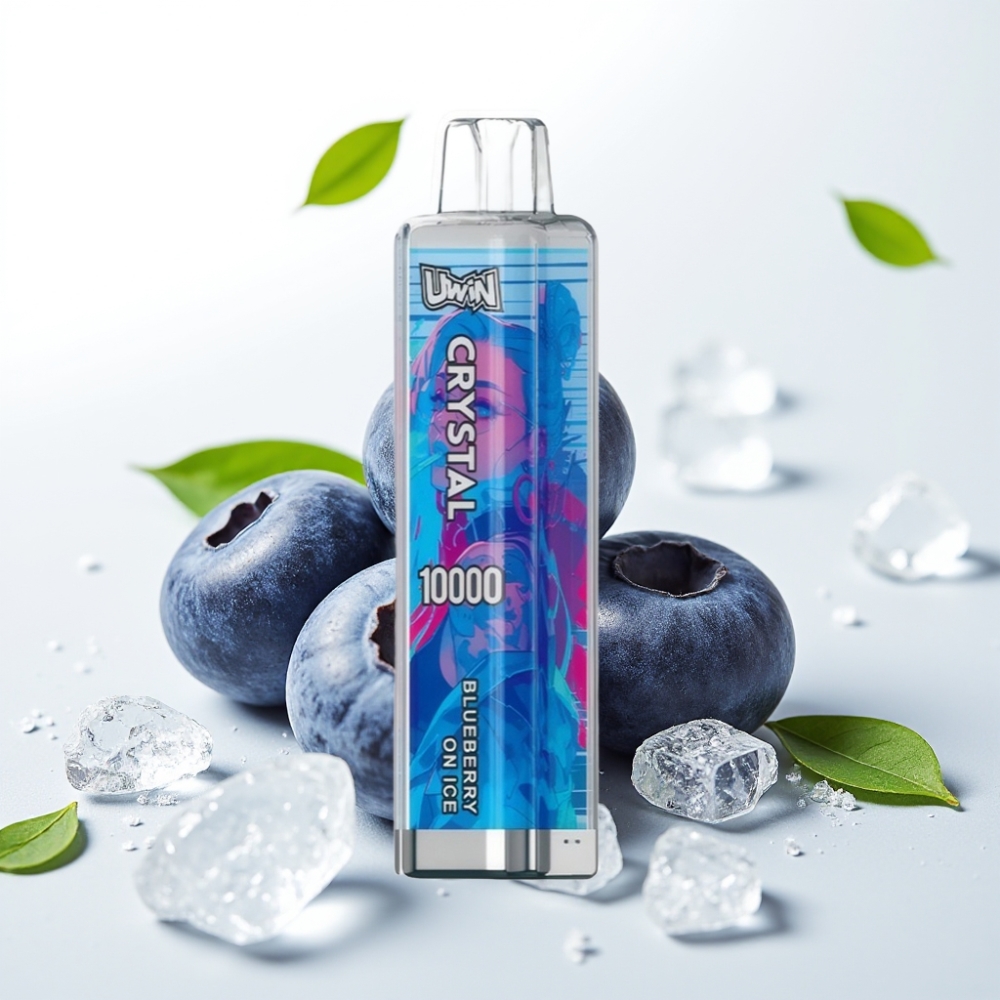 UWIN Crystal 10000 Puffs 18ml Blåbær På Is RGB Mesh Coil Type-C