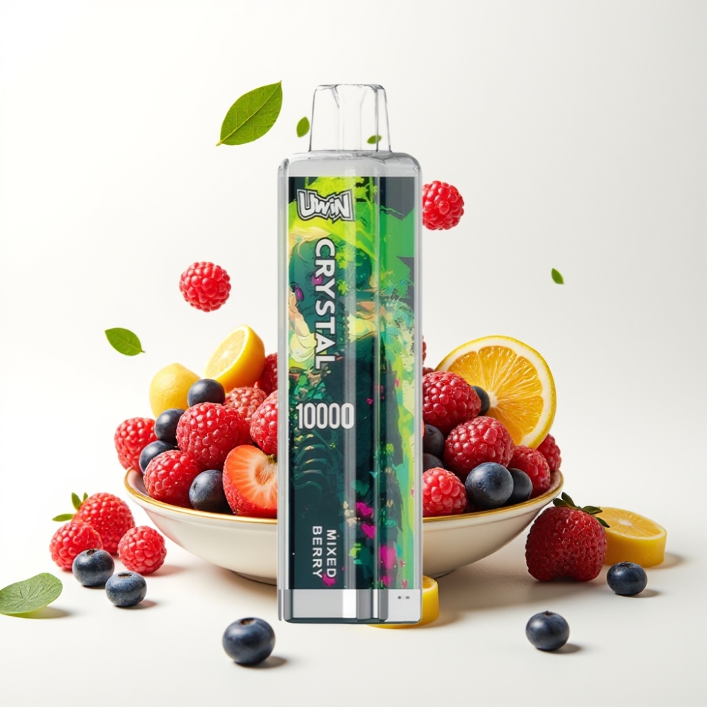 UWIN Crystal 10000 Puffs 18ml Blandet Bær RGB