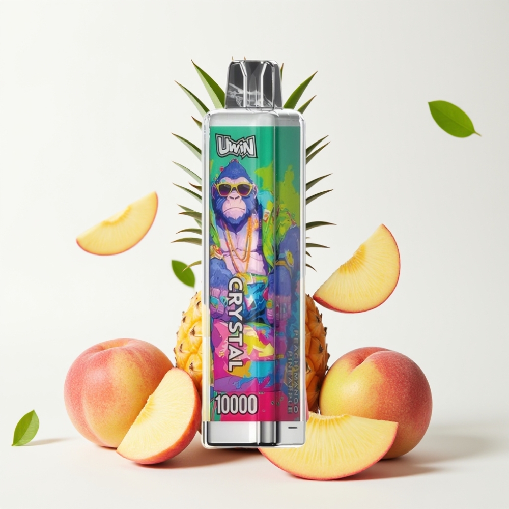 UWIN Crystal 10000 Puffs 18ml Fersken Mango Ananas RGB Type-C