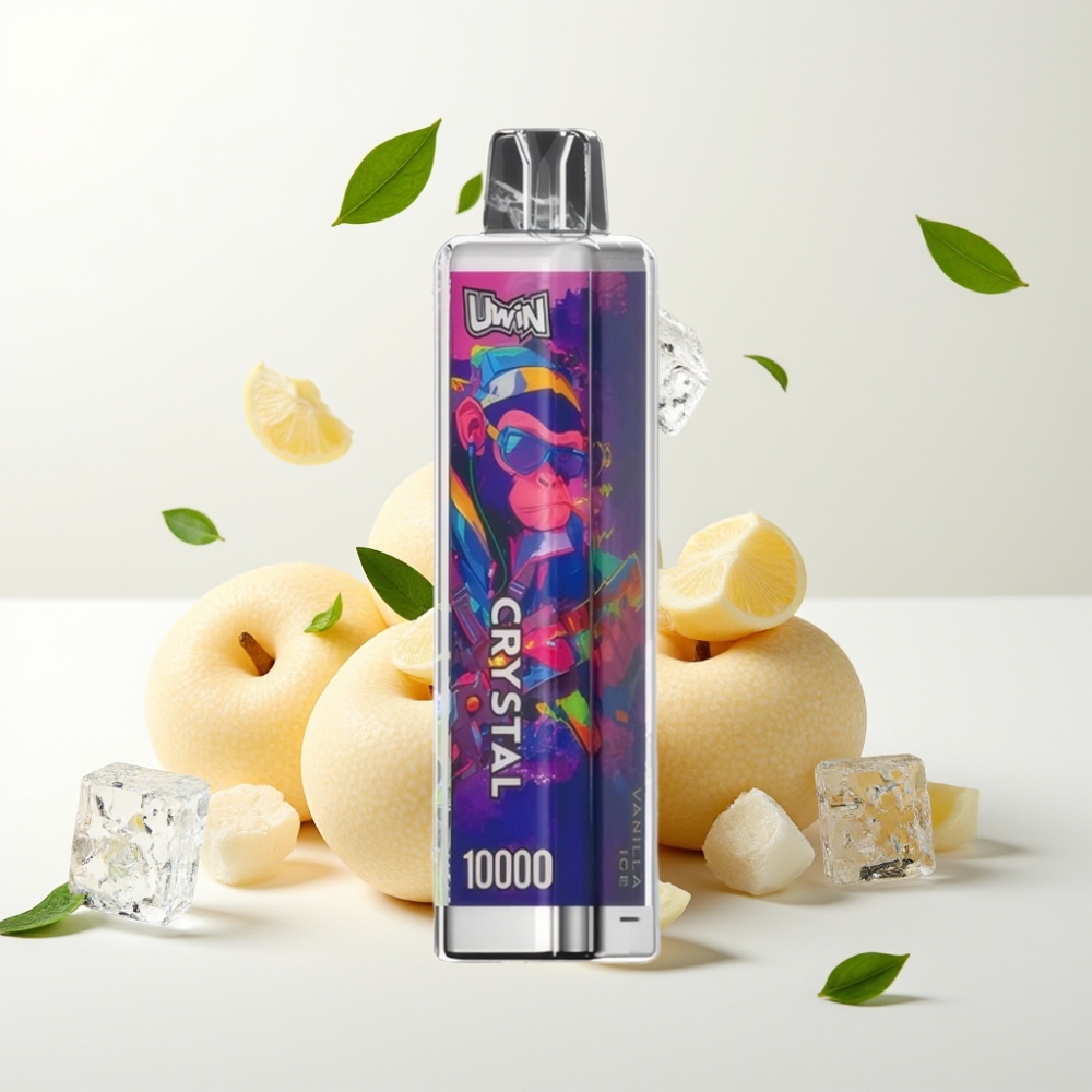 UWIN Crystal 10000 Puffs 18ml Vaniljeis RGB Type-C