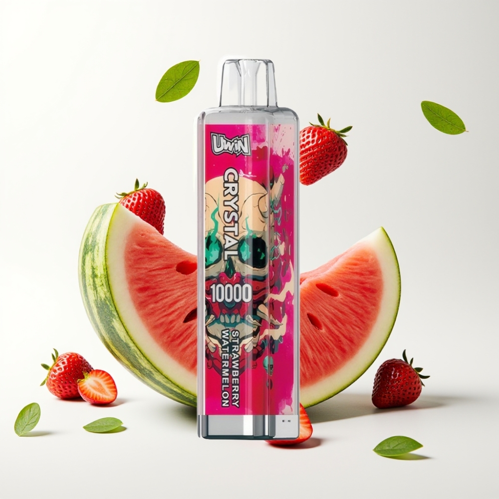 UWIN Crystal 10000 Puffs Jordbær Vannmelon 18ml 650mAh Type-C RGB