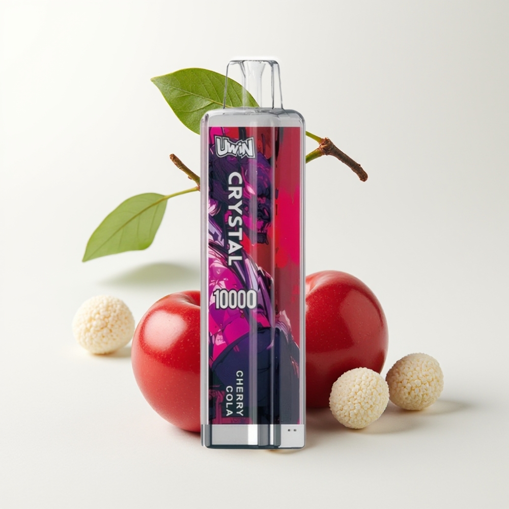 UWIN Crystal 10000 Puffs Kirsebær Cola 18ml RGB 0.8ohm