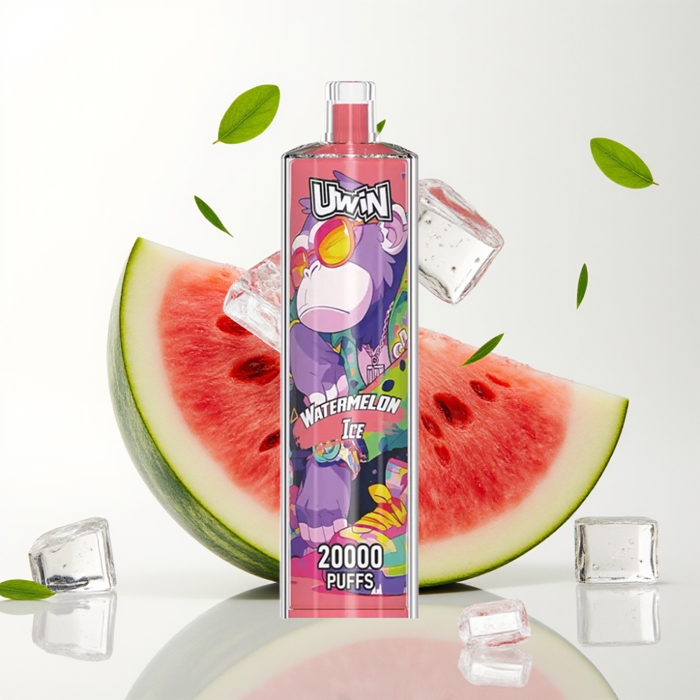 Uwin Shisha Hookah Crystal 20000 Puffs 22ml 650mAh Type-C Mesh Vannmelon Is