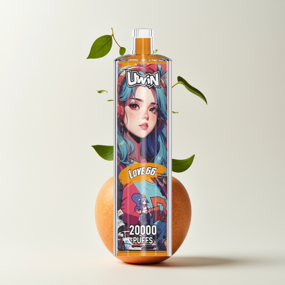 Uwin Shisha Hookah Crystal 20000 Puffs 22ml Kjærlighet 66 Mesh Coil Type-C