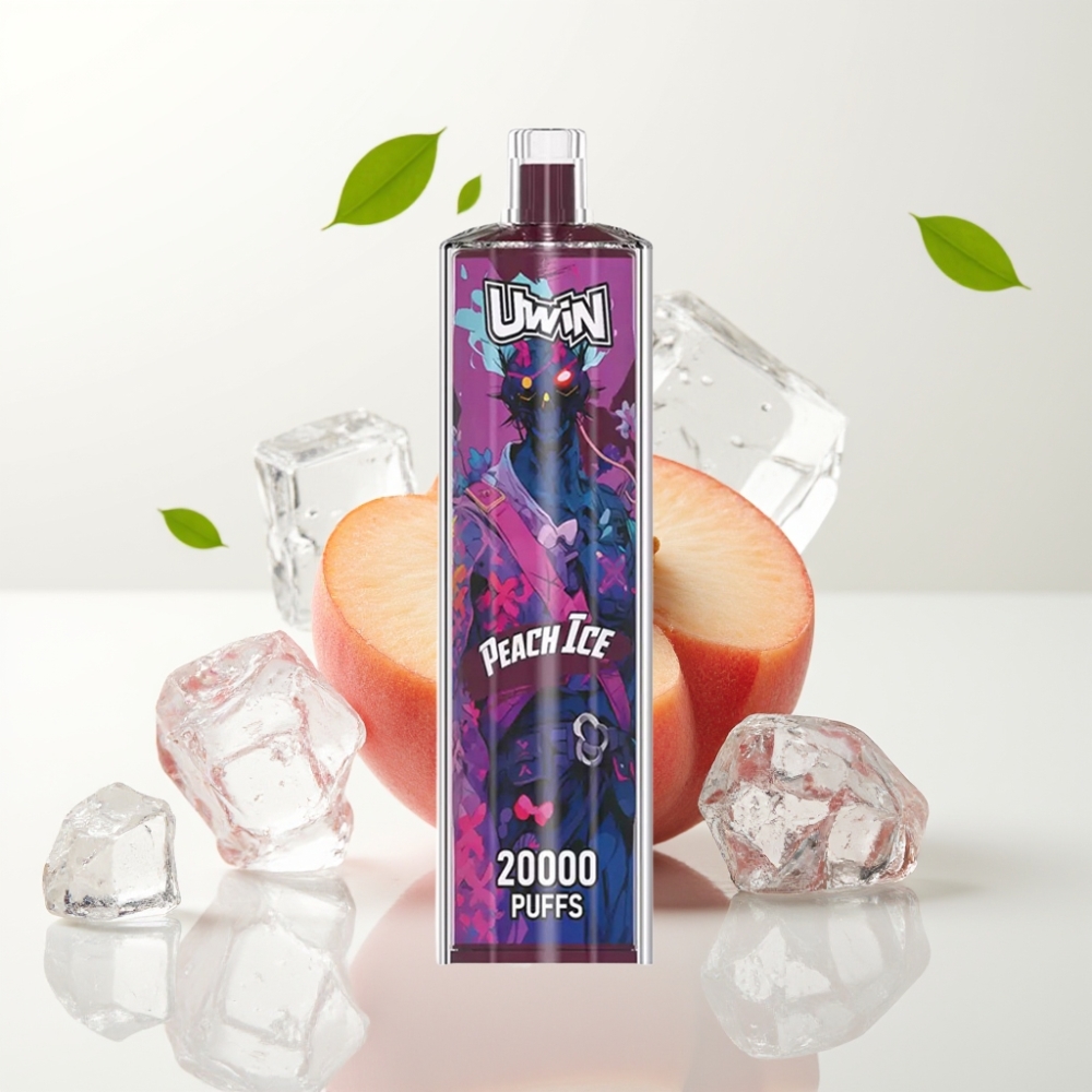 Uwin Shisha Hookah Crystal 20000 Puffs 22ml Mesh Peach Is Type-C 650mAh DTL