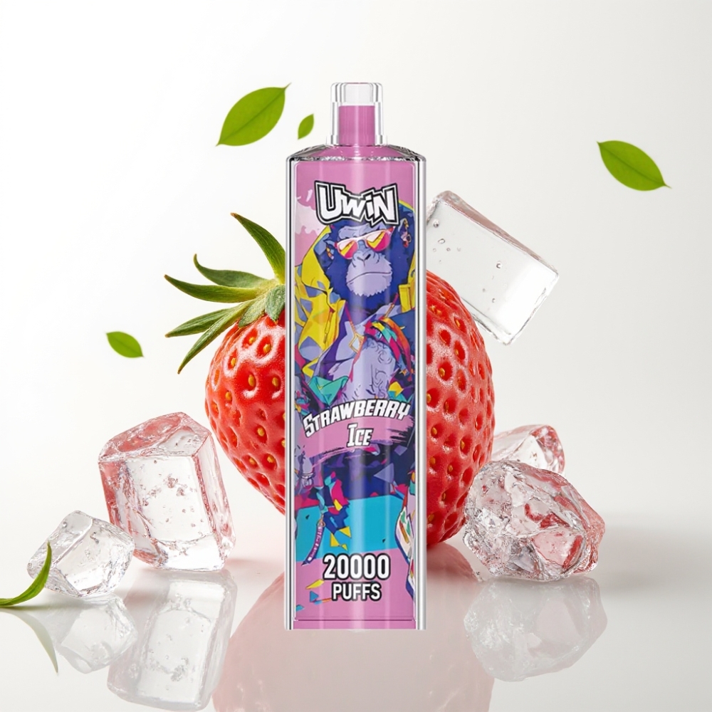 Uwin Shisha Hookah Crystal 20000 Puffs 22ml Type-C Jordbæris