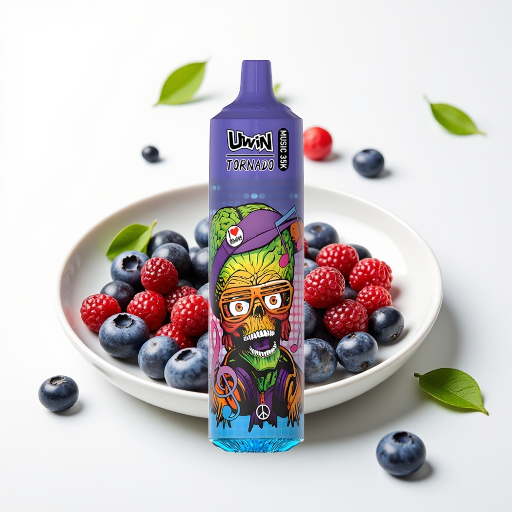 Uwin Tornado 35K Blåbær Kirsebær Tranebær Type-C 600mAh 1.0 Ohm