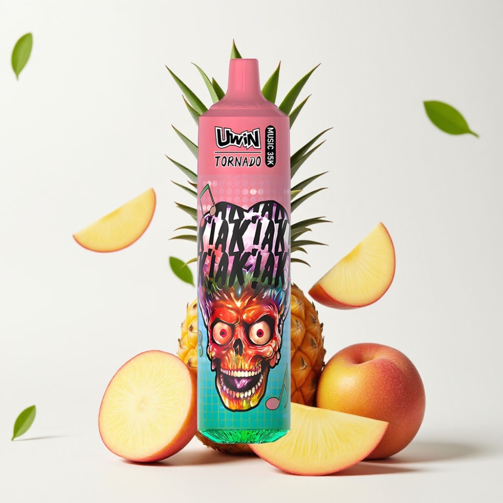 Uwin Tornado 35K Music 600mAh Type-C Peachy Mango Pineapple (Fersken Mango Ananas)