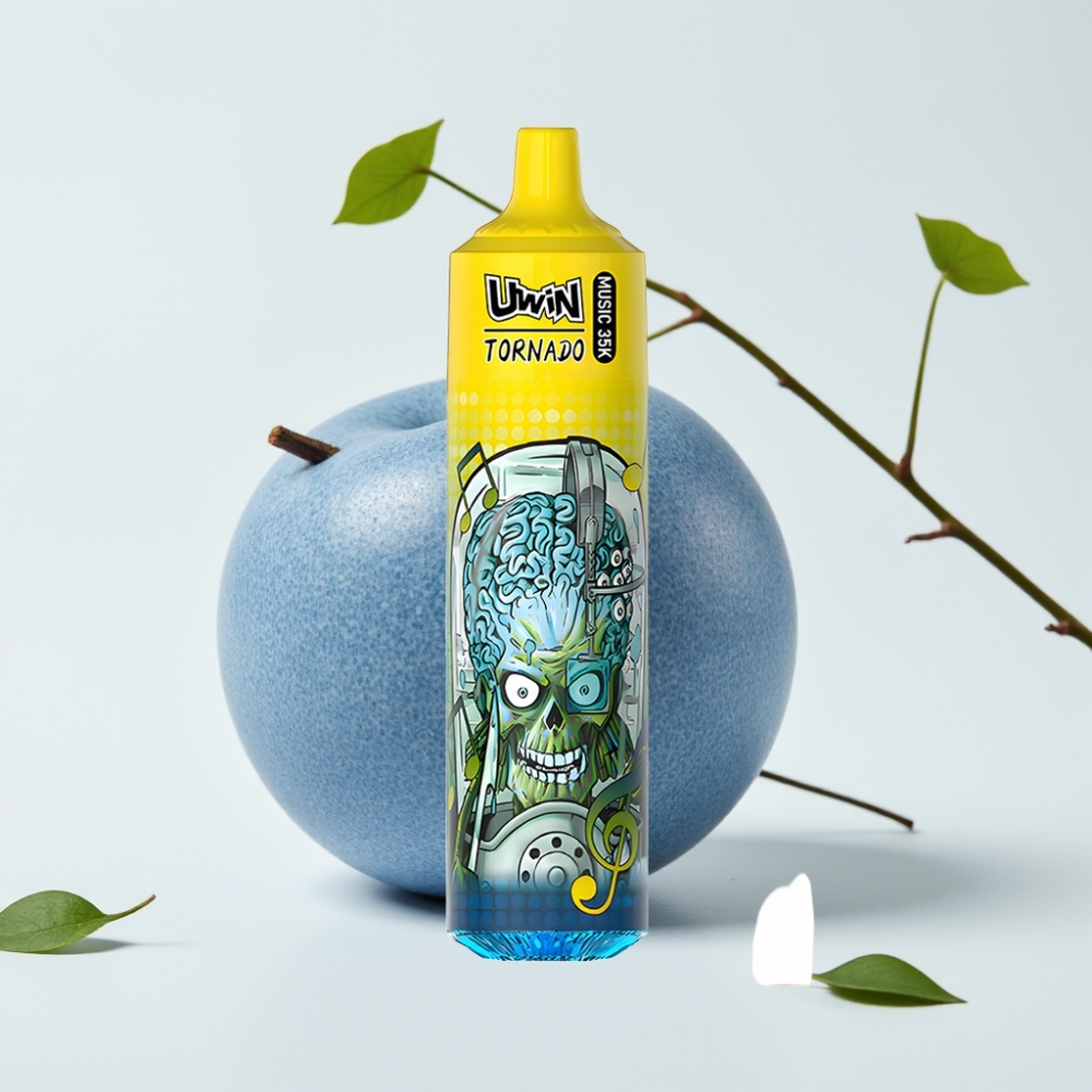 Uwin Tornado 35K Musikk Engangs Vape 600mAh Type-C Herr Blå