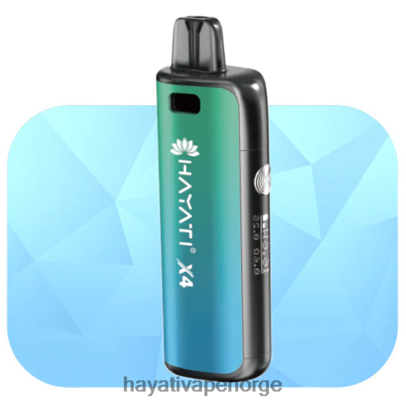 Hayati X4 påfyllbart podsystem HB440059 nordlys grønn Hayati flavour vapes